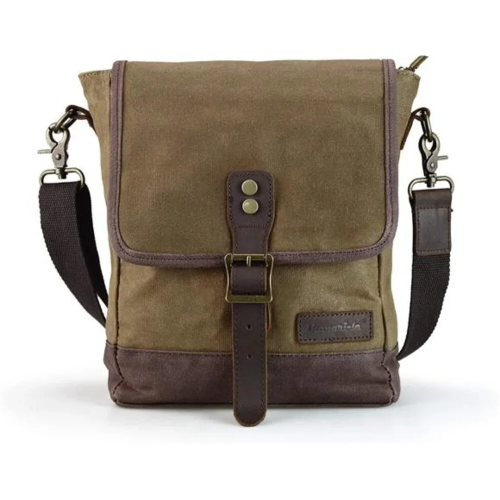 Messenger Bag for Men and Women Canvas Purse Crossbody Shoulder Bag Casual